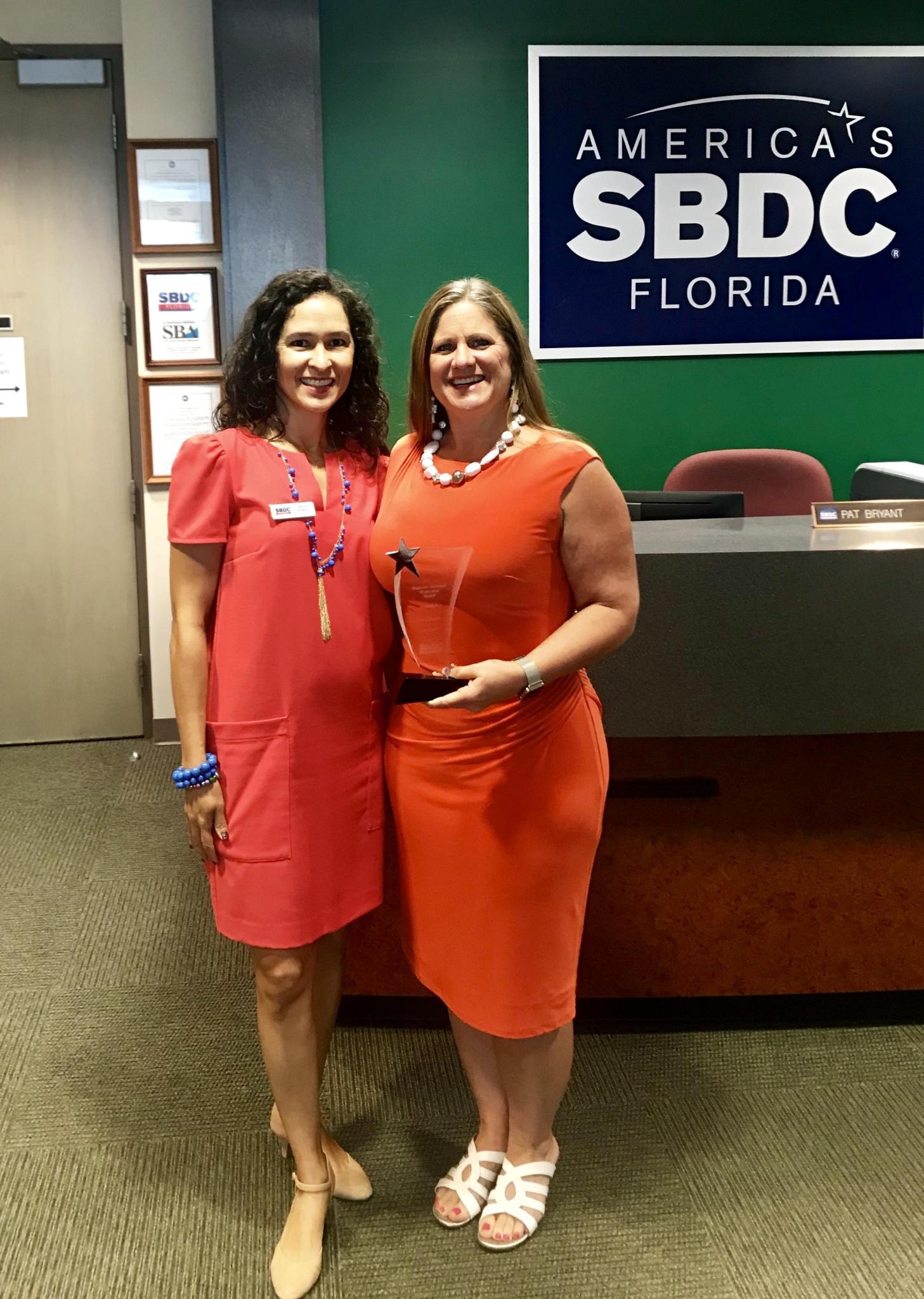 SBDC Regional Volunteer of the Year Award 2018 Denise Clemence